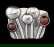 Brooch, sterling silver