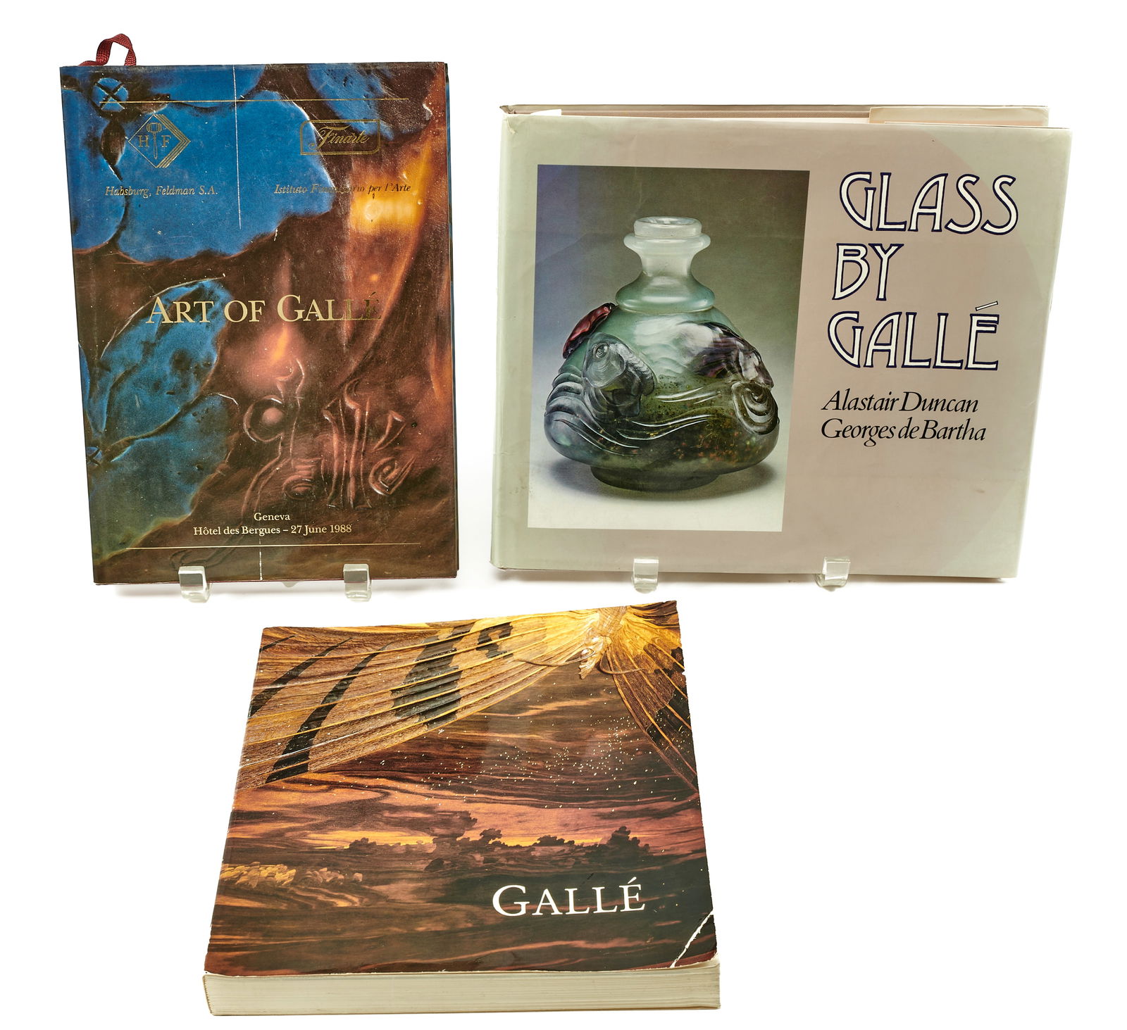 Lot of three Galle reference books (1 of 1)