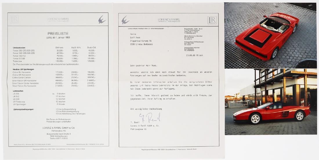 Ferrari Press information Genevan Salon 1988 (1 of 1)