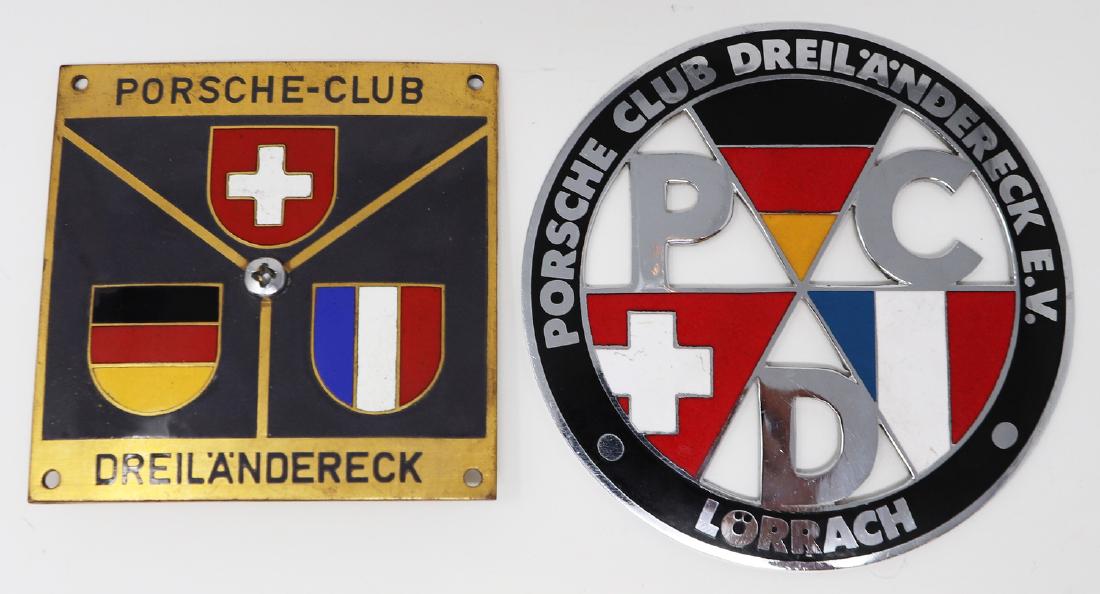Porsche 2 badges Porsche Club Dreiländereck (1 of 1)