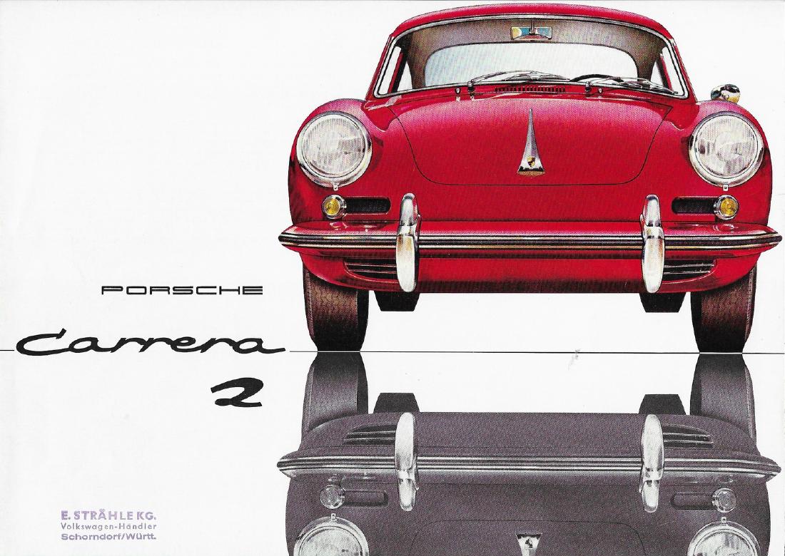 Porsche Brochure Porsche 356 B Carrera 2 from 1962 (1 of 1)
