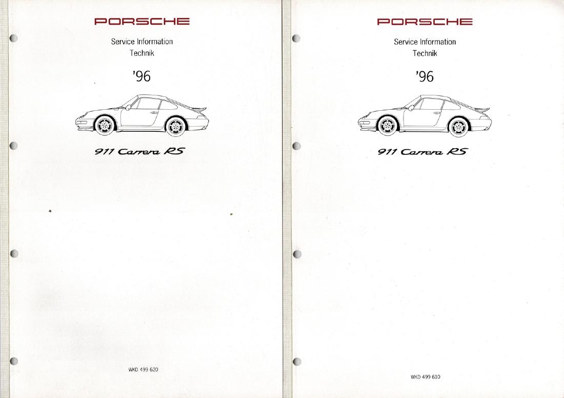 Porsche 2 x service information technology 96 type 911 (1 of 1)