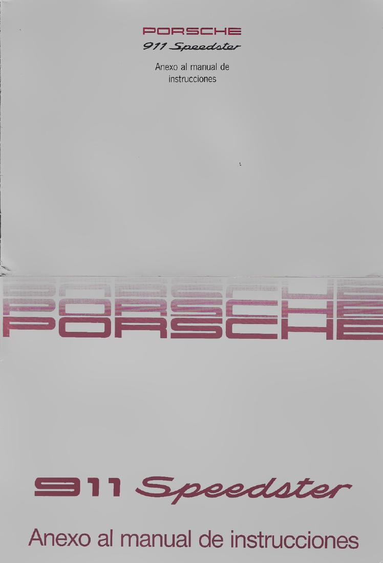 Porsche 2 x appendix for the operating instructions (1 of 1)