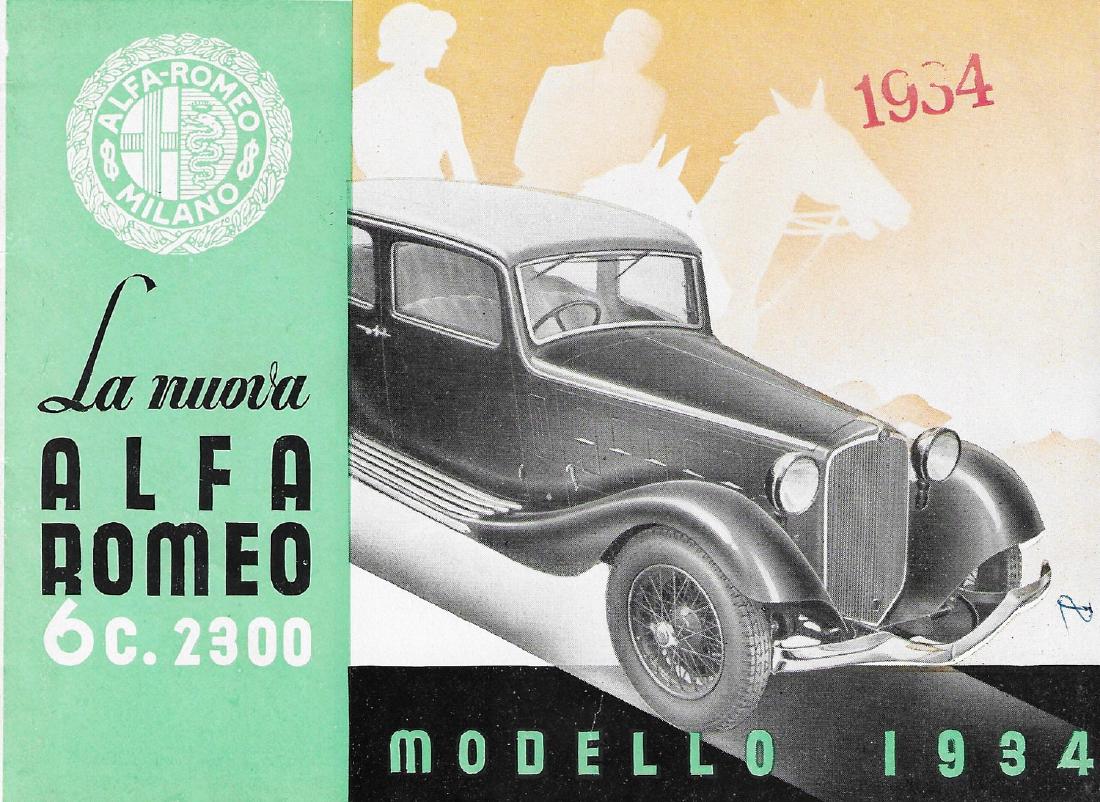 Alfa Romeo Fold-out brochure 6C 2300 from 1934 (1 of 1)