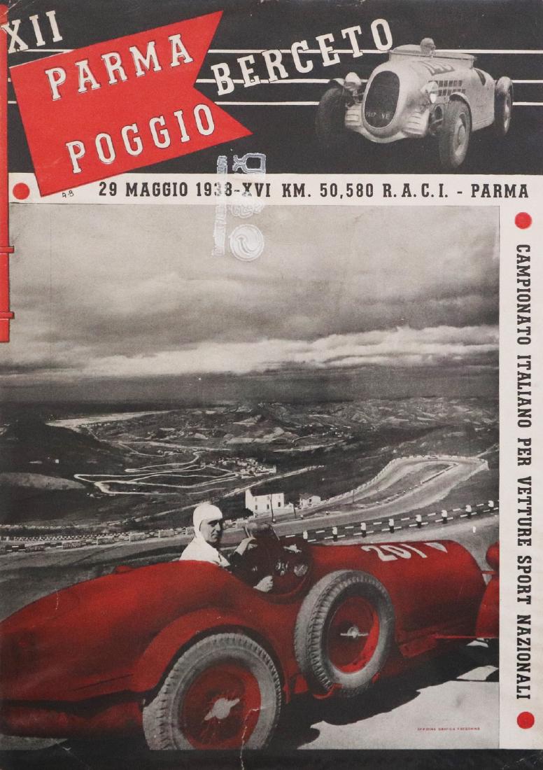 Alfa Romeo Rare poster 'XII Parma Parma Poggio Berceto' (1 of 1)