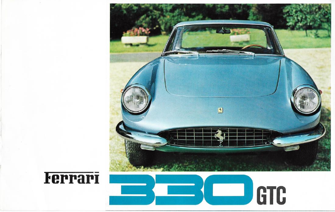 Ferrari Fold-out brochure 330 GTC from 1966: Print No.: 12/66, 3 languages, 6 pages