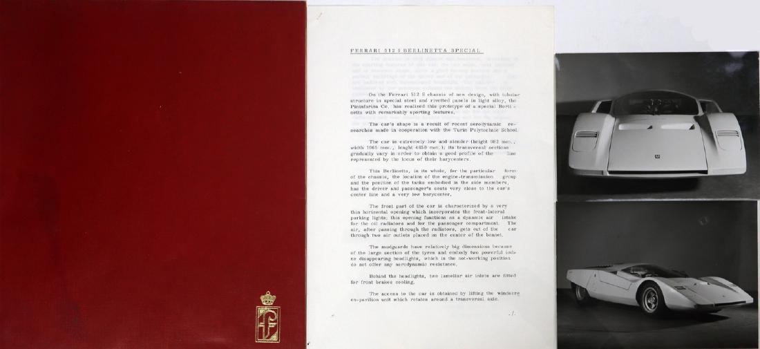 Ferrari Pininfarina press kit type 512 S Berlinetta (1 of 1)