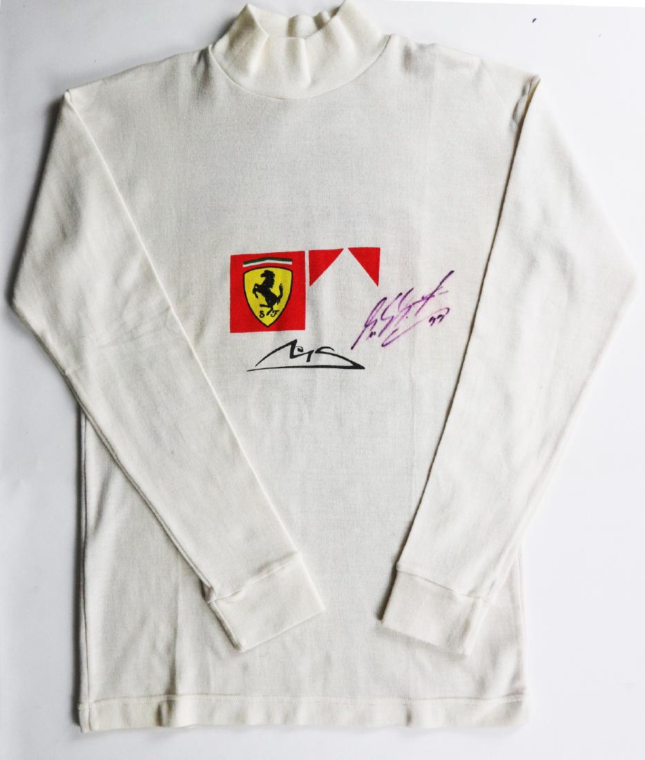 Ferrari Autographed Michael Schuhmacher Jersey Grand (1 of 1)