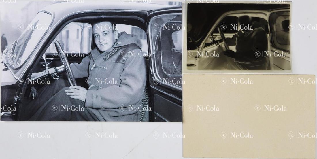 Ferrari Original B/W negative Dino Ferrari in his Fiat (1 of 1)