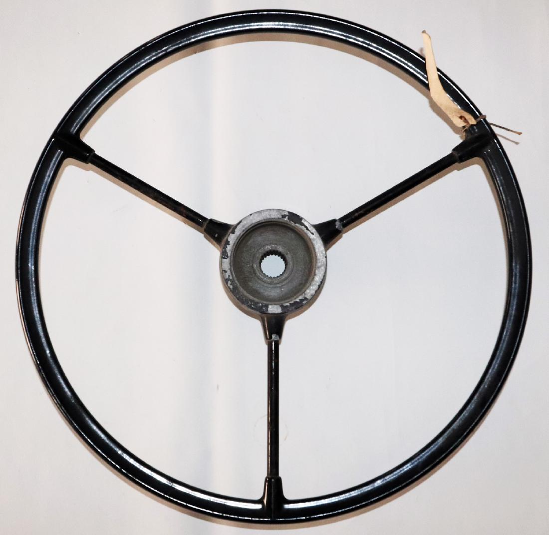 Volkswagen Steering wheel for VW T1 Barndoor until 1952: Diameter: 44 cm, NOS, with storage traces