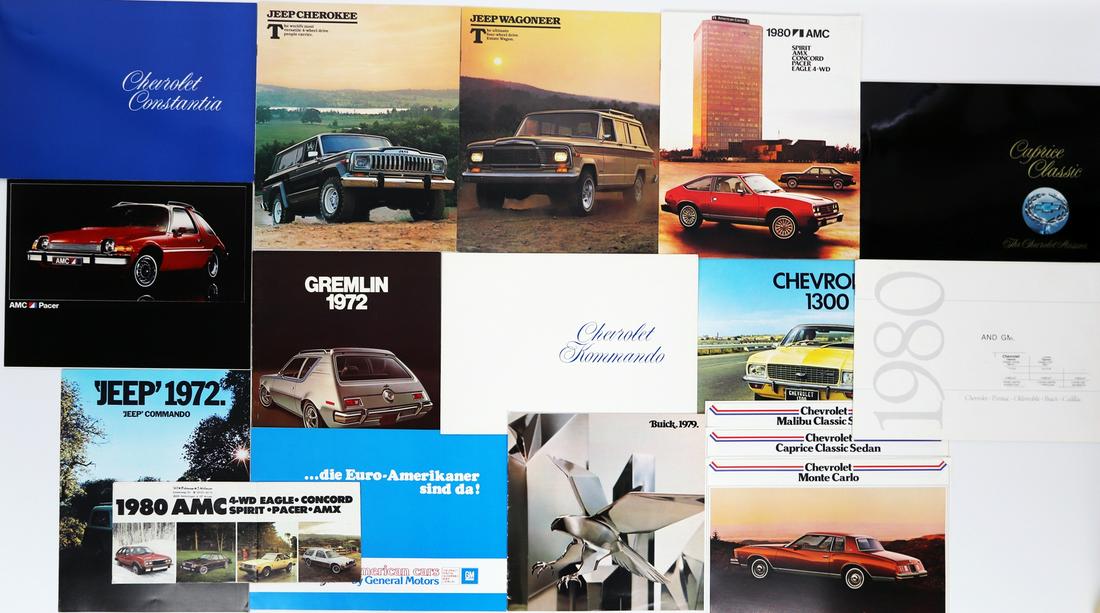 Automobilia 17 brochures american manufacturer from the (1 of 1)