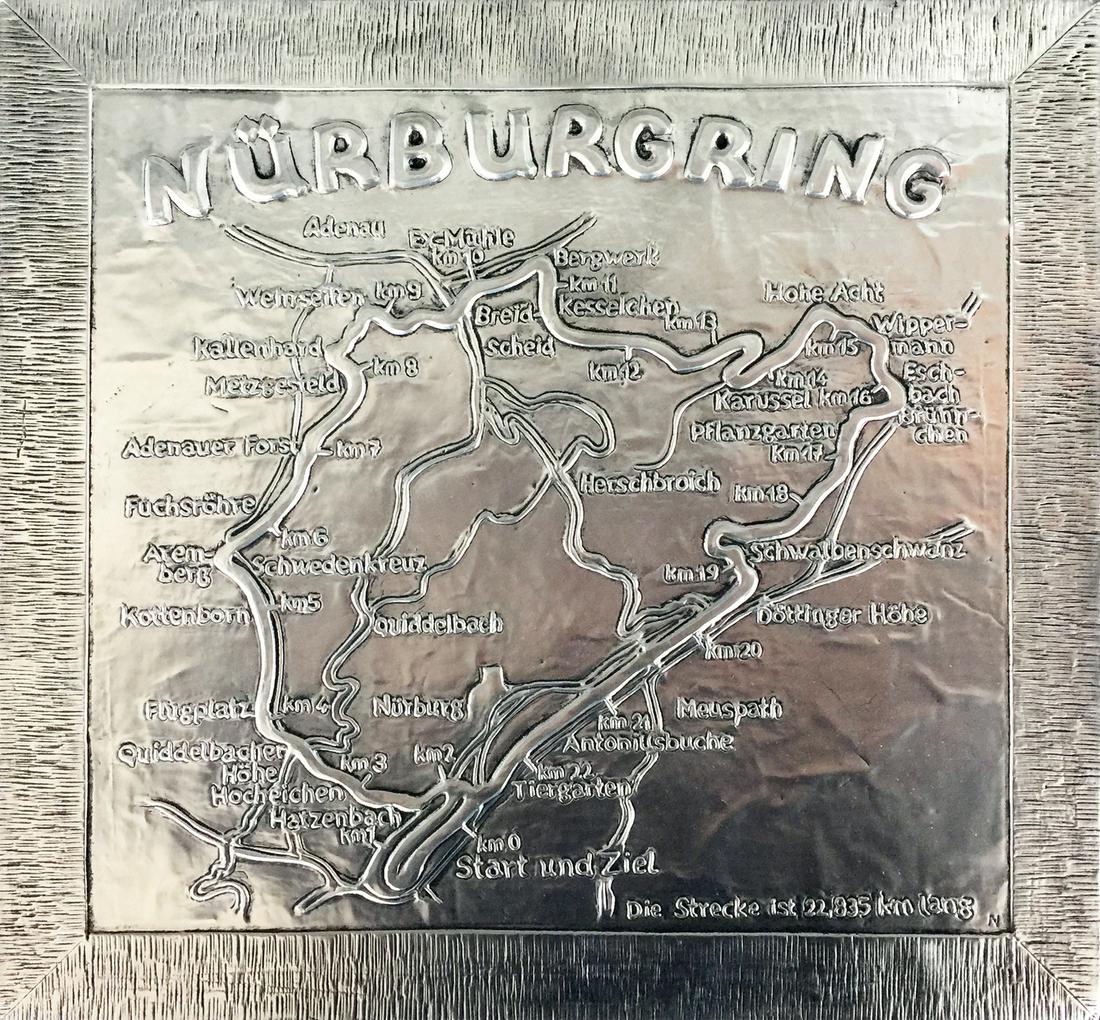 Automobilia Original engraving Nurburgring from the 50s (1 of 1)
