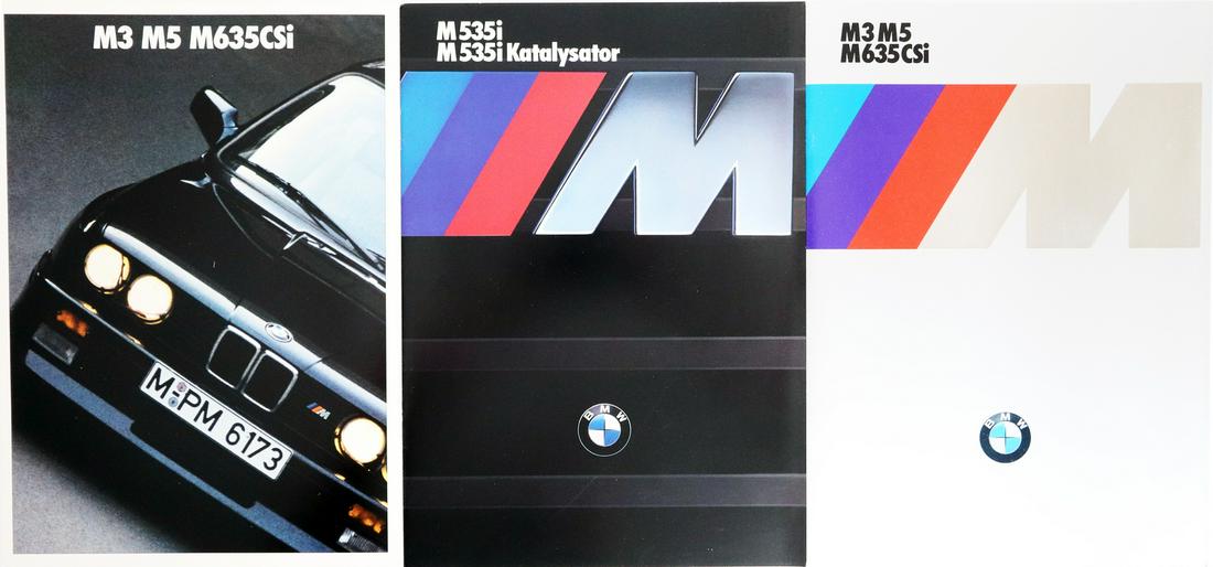 BMW 3 brochures M5 and M635 CSi from the 80s (1 of 1)