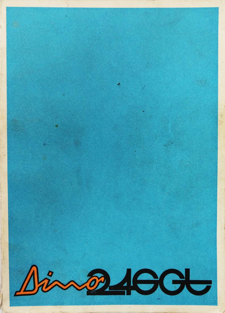 Ferrari Operating instructions type Dino 246 GT from (1 of 1)