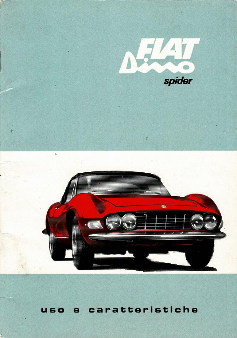 Fiat Operating instructions type Dino Spider from 1967 (1 of 1)
