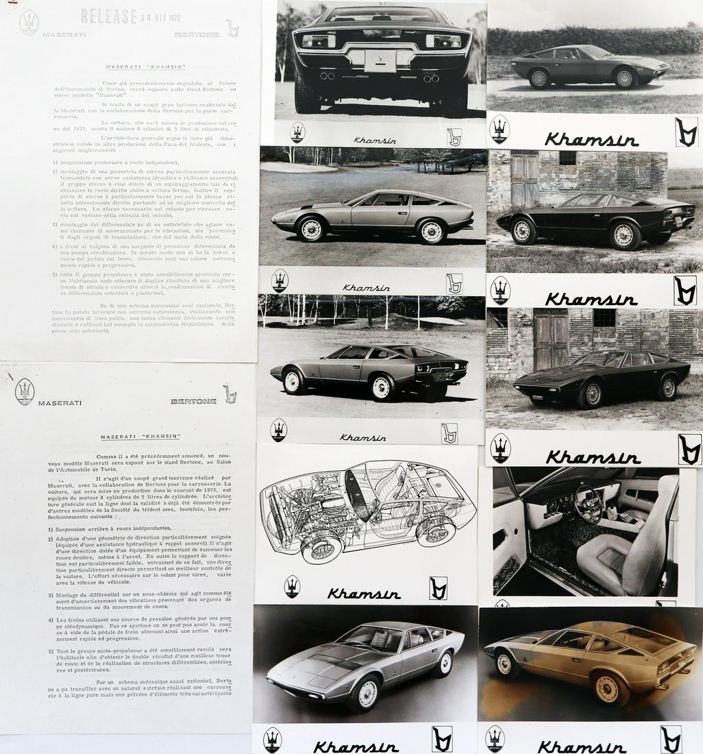 Maserati 2 press releases Khamsin from 1972 (1 of 1)