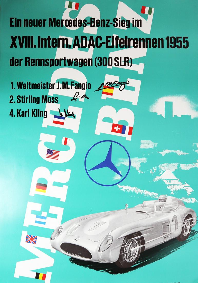 Mercedes-Benz 7 posters about racing of the 50s (1 of 3)