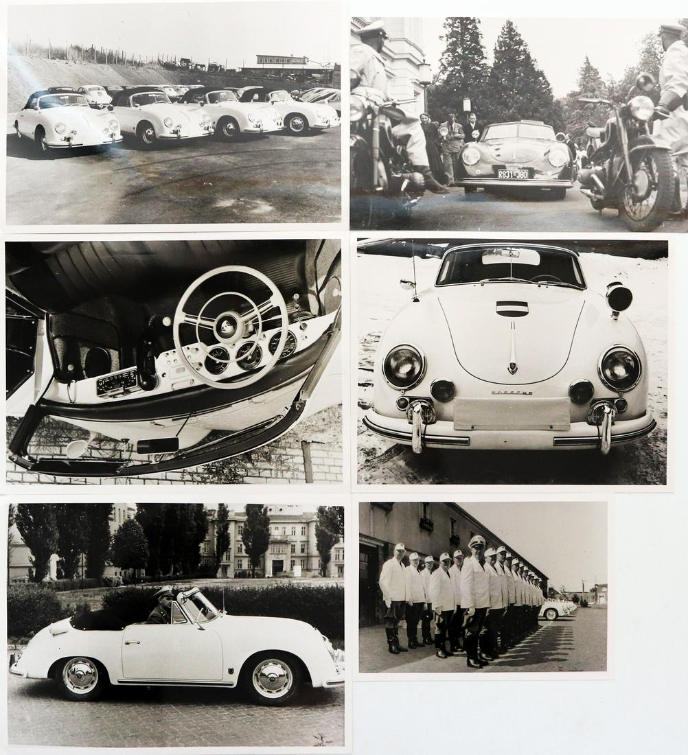 Porsche 6 original B/W press photos type 356 A police (1 of 1)