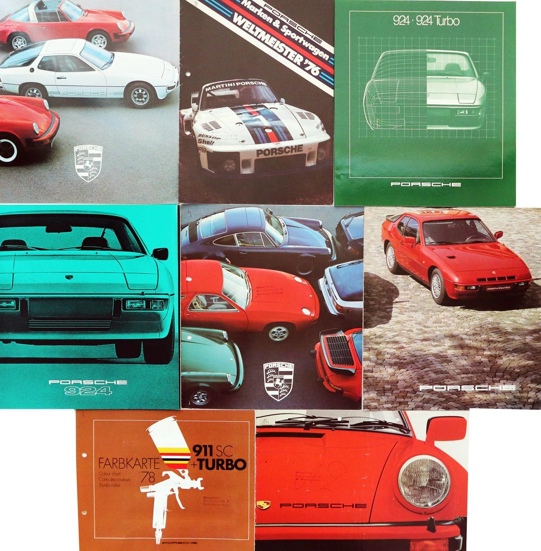 Porsche 8 brochures from the 70s / 80s Porsche 911 /: German
