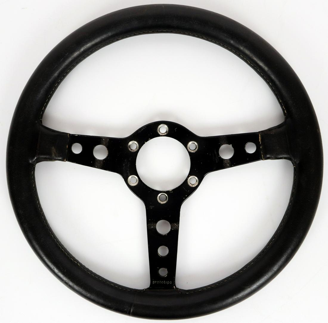 Porsche Momo Prototipo leather steering wheel for type: Diameter: 32 cm, used