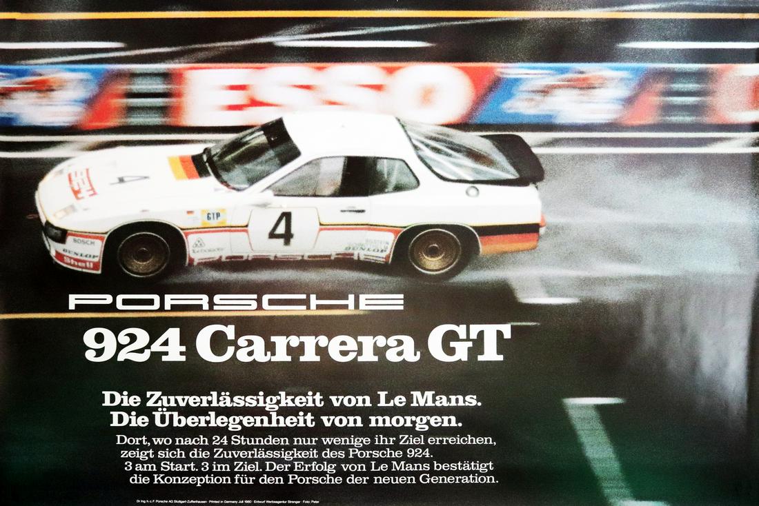 Porsche Poster '924 Carrera GT 24 Stunden von le Mans (1 of 1)