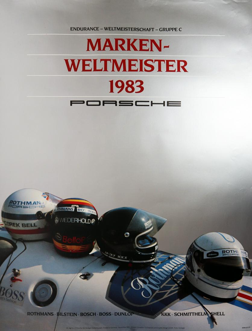 Porsche Poster 'Marken-Weltmeister 1983' (1 of 1)