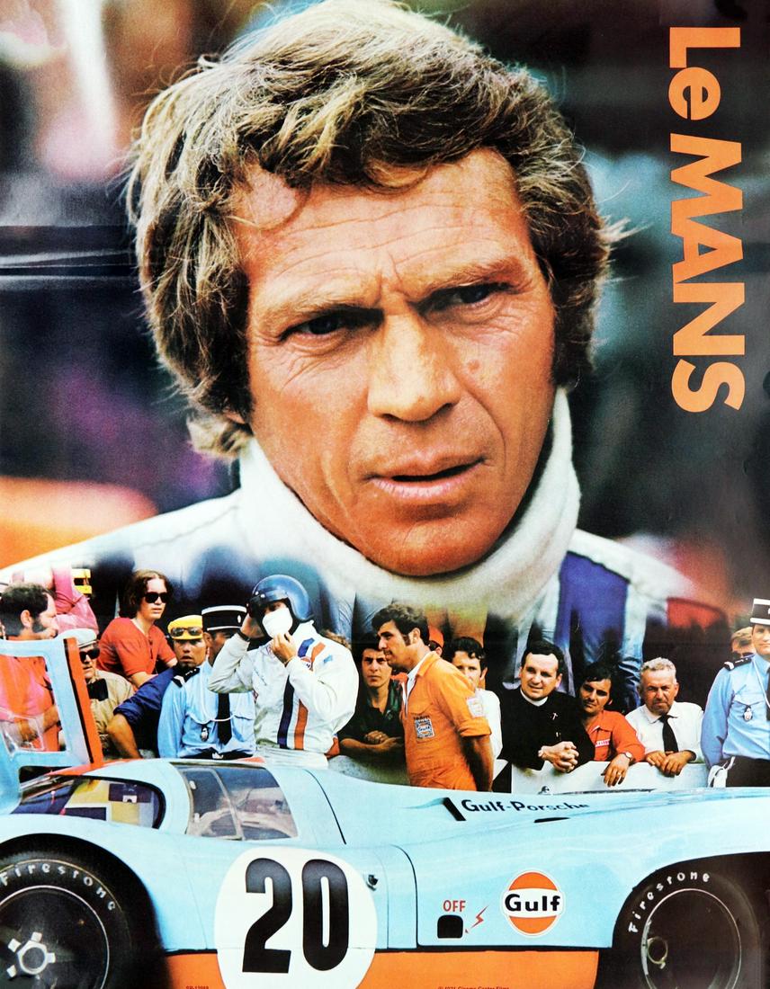 Porsche Poster 'Steve McQueen Le Mans' from 1971 (1 of 1)