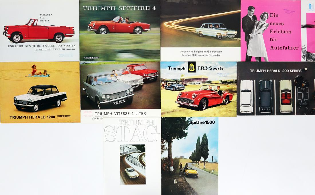Triumph 10 brochures from the 60s (1 of 1)