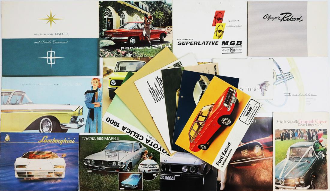 Automobilia 20 brochures from the 50s - 70s (1 of 1)