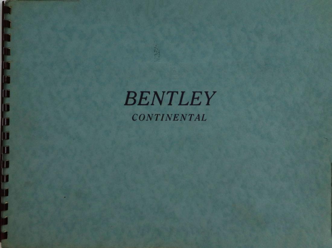 Bentley Brochure Continental S2 approx. from 1960: Incl. 2 Door Saloon Mulliner, English, 18 pages, rare