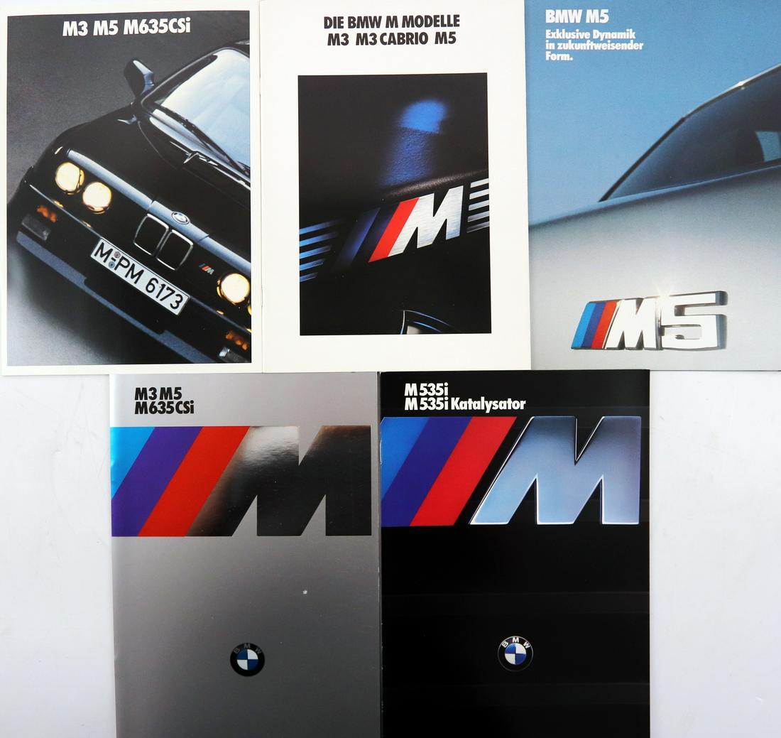 BMW 5 brochures M-models from 1985-1990 (1 of 1)