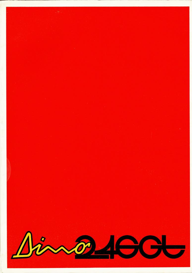 Ferrari Operating Instructions Dino 246 GT from 1972 (1 of 1)