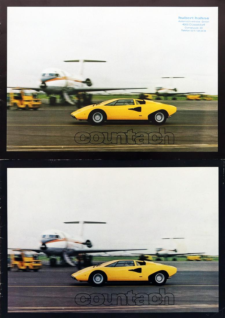 Lamborghini 2 x brochure Countach 400 from 1975 (1 of 1)
