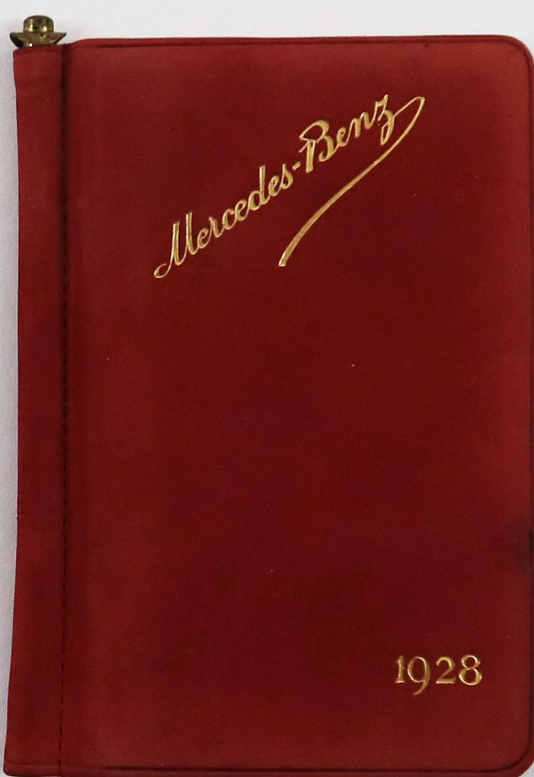 Mercedes-Benz Pocket calendar from 1928 (1 of 1)