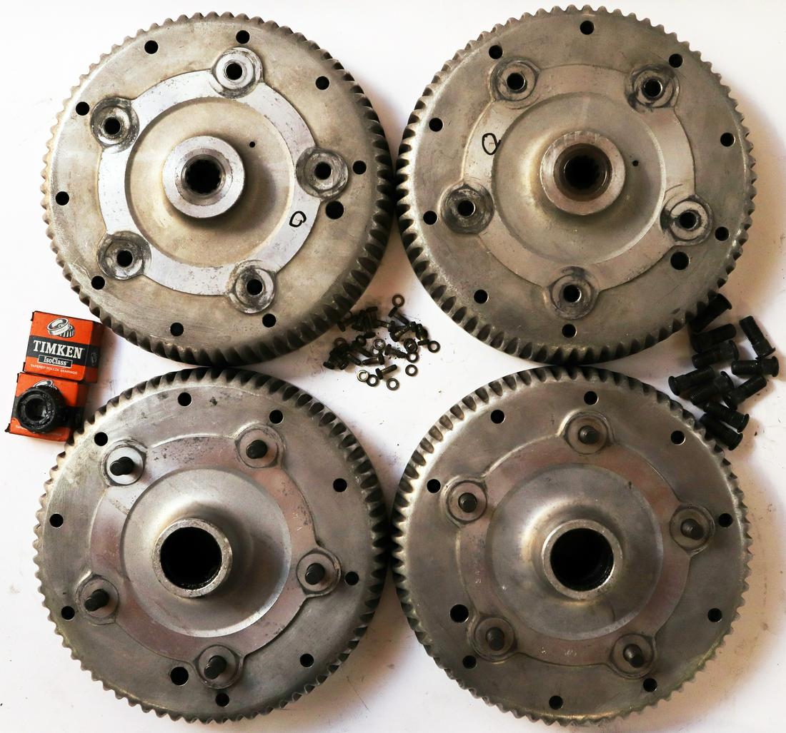 Porsche 1 set of brake drums for 356 B T6 (1 of 1)