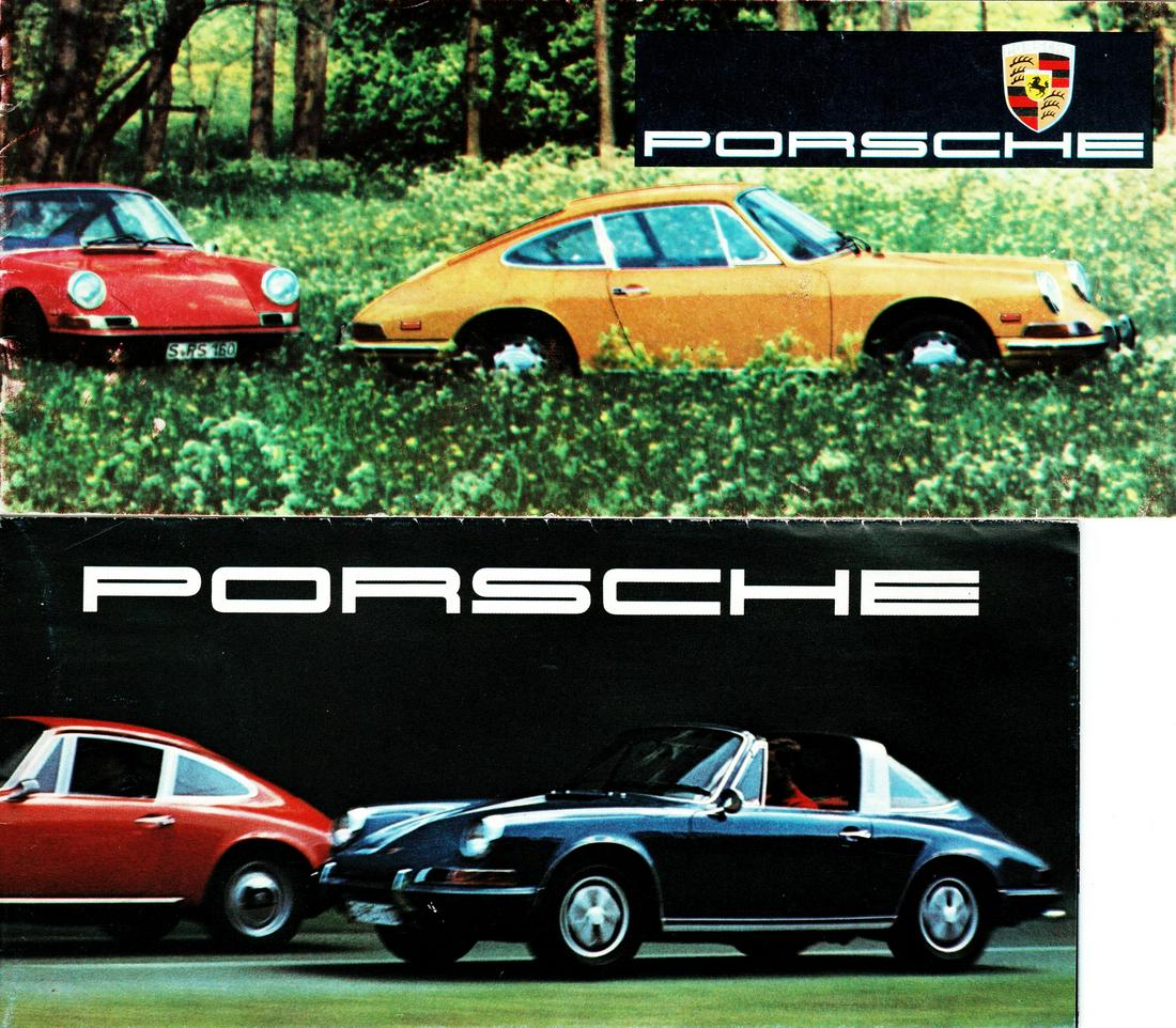 Porsche 2 brochures type 912, 911 T, 911 E, 911 S, 911 (1 of 1)