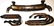 Porsche 3-parts exhaust system for racing models group