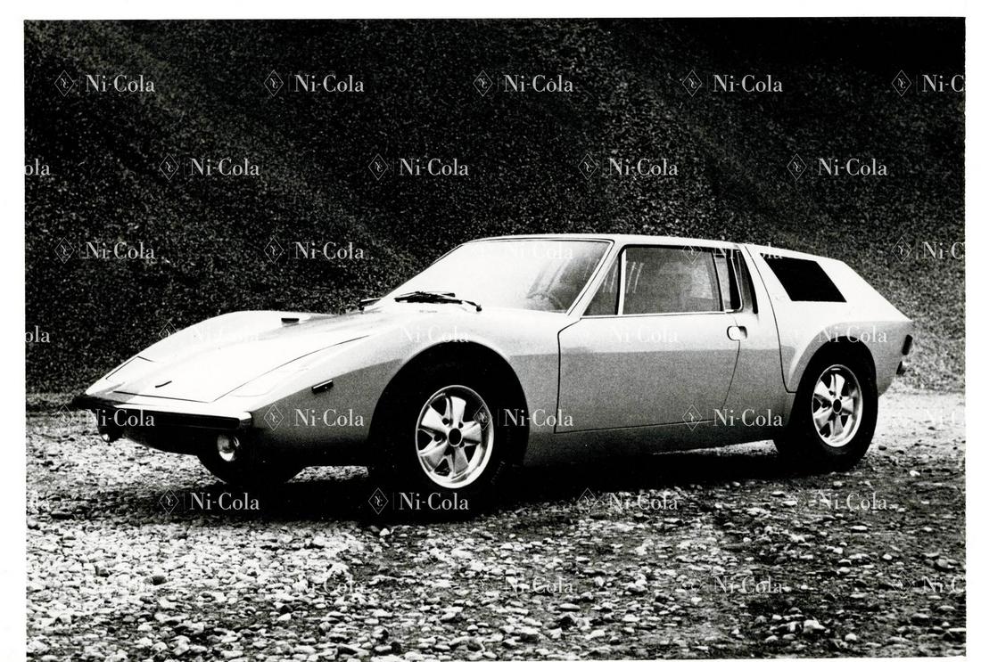 Porsche Original B/W factory press photo type 914/6 (1 of 1)