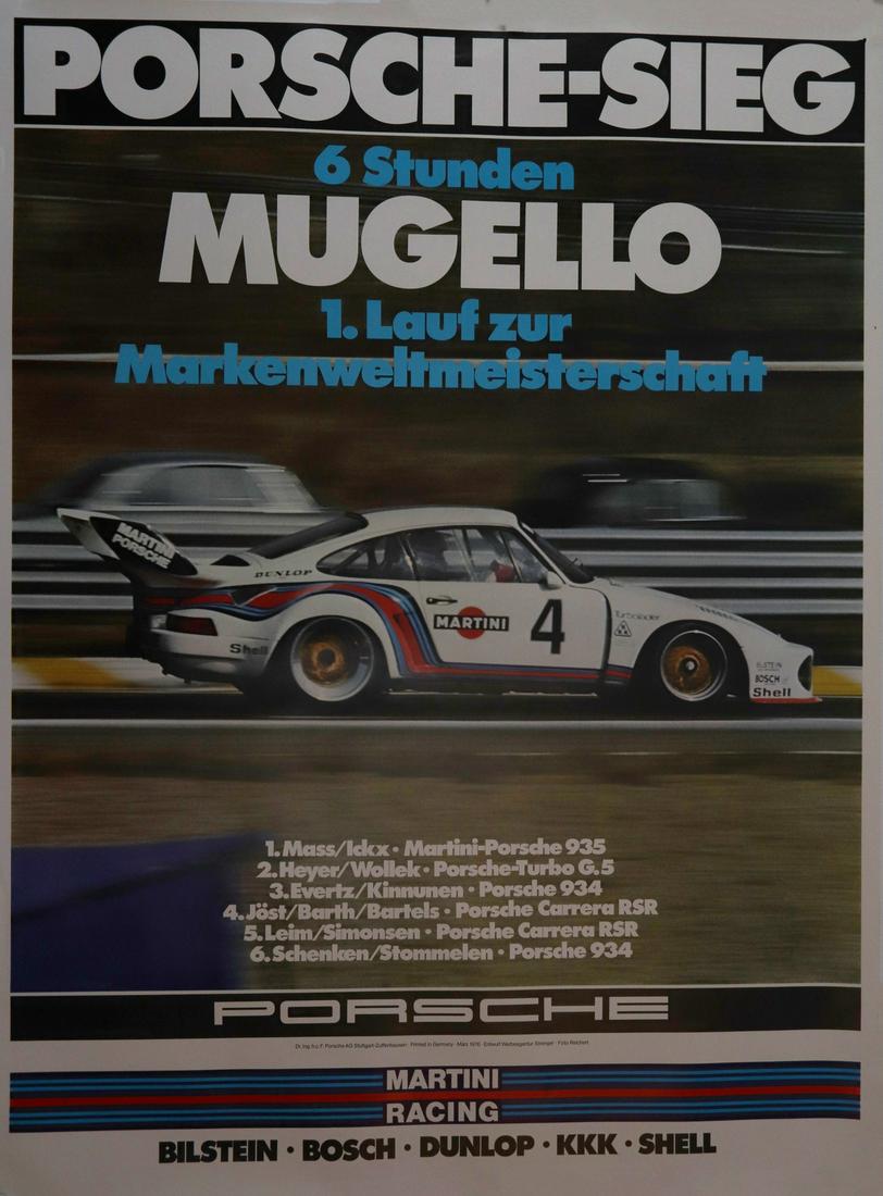 Porsche Poster 'Porsche-Sieg - 6 Stunden Mugello' from: 1st run to the brand world championship, 101 x 76 cm, designed by Strenger