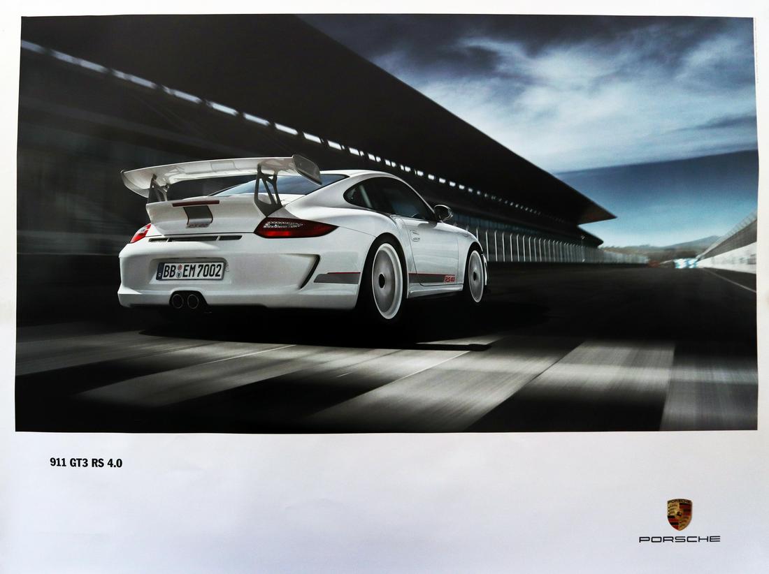 Porsche Poster type 911 GT3 RS 4.0: 76 x 101 cm
