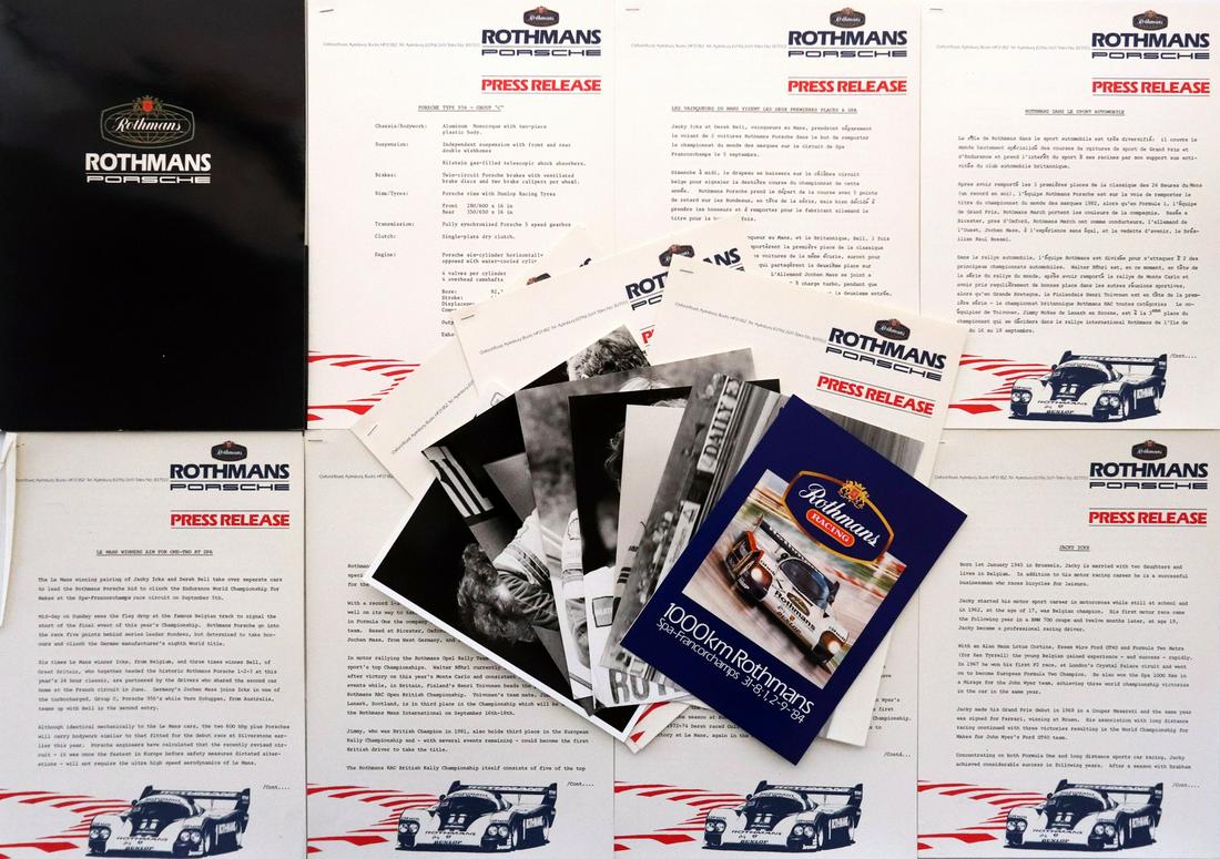 Porsche Press kit Rothmans type 956 Spa-Francorchamps (1 of 1)