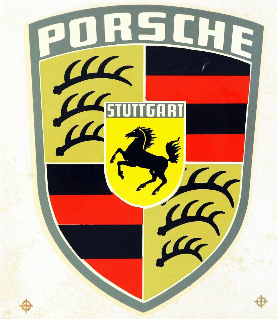 Porsche Racing sticker for the engine hood from the 60s (1 of 1)
