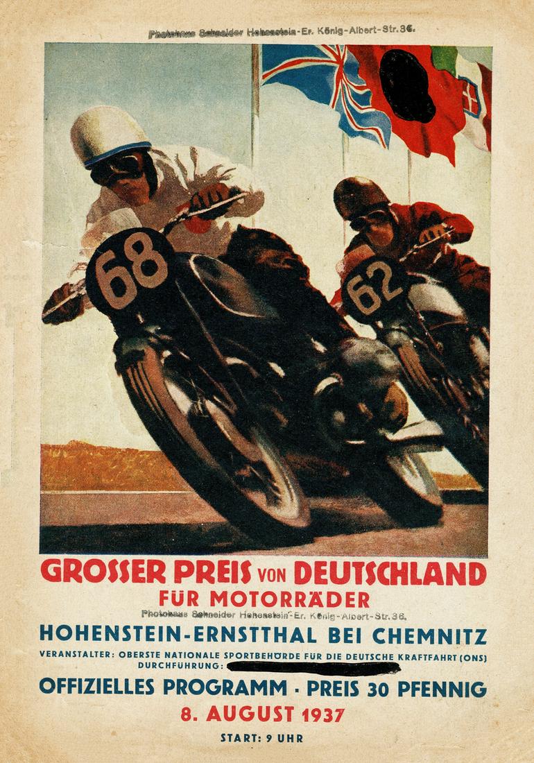 Rennprogramm 'Grosser Preis von Deutschland 1937' for: 40 pages