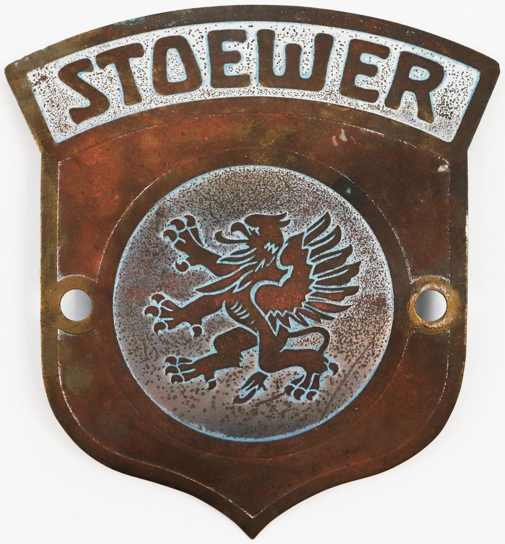 STOEWER Emblem for the spare wheel bracket from the 30s (1 of 1)
