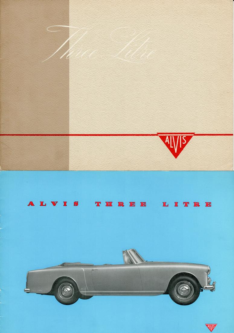 ALVIS 2x brochure from the 50s / 60s: 1x 9 pages, English, 1x 6 pages, English