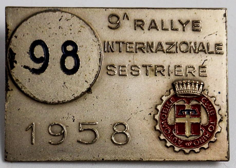 Automobilia Starter badge '9A Rallye Internazionale (1 of 1)