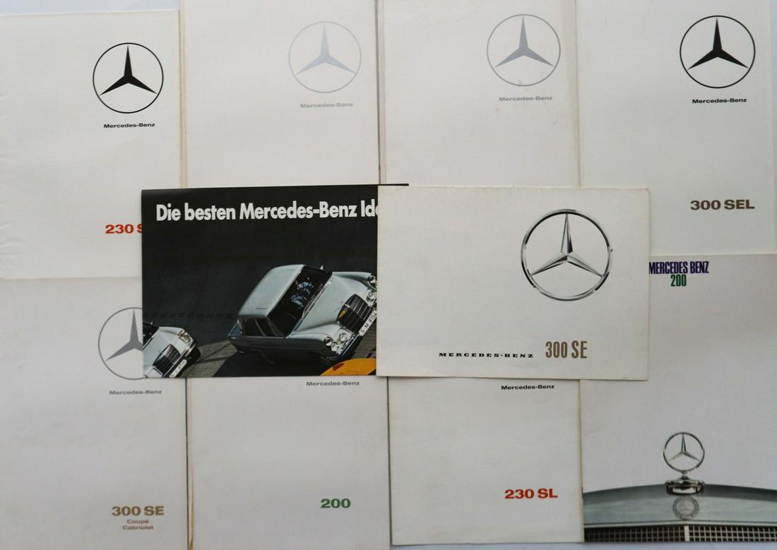 Mercedes-Benz 10 brochures from the 60s / 70s (1 of 1)