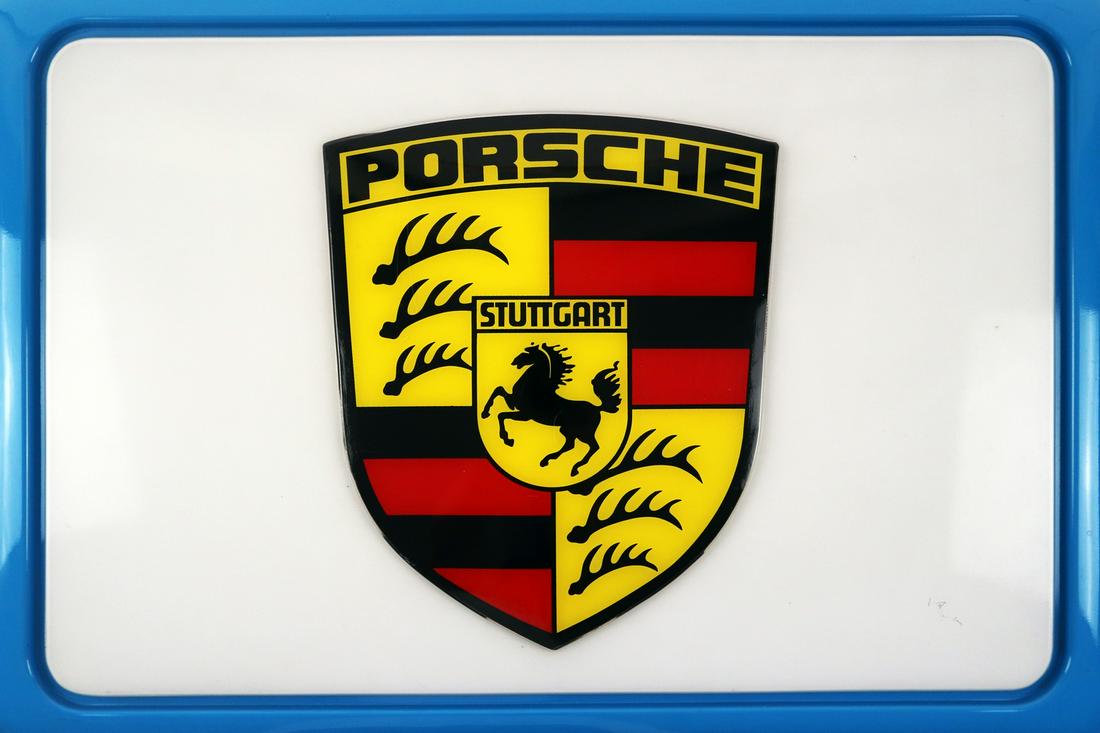 Porsche Illuminated advertising sign from the 70s (1 of 1)