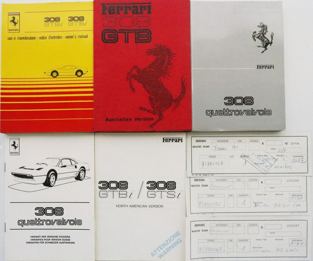 Ferrari 5 parts for type 308 from 1976 / 1980 / 1982 / (1 of 1)