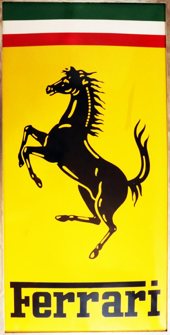 Ferrari Original Ferrari enamel sign from the 50s - 60s (1 of 2)